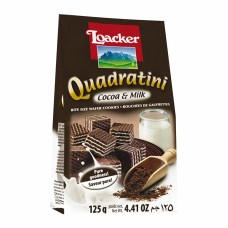 Loacker Quadratini Cocoa and Milk 125g
