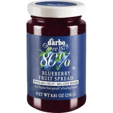 Darbo Natural Blueberry Jam Low Sugar 250g