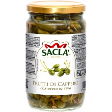 Sacla Capers in Wine Vinegar 720g